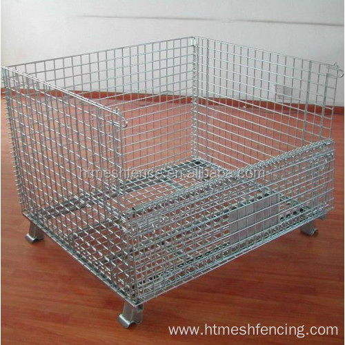 800x900x1200mm foldable galvanized iron basket Pallet mesh